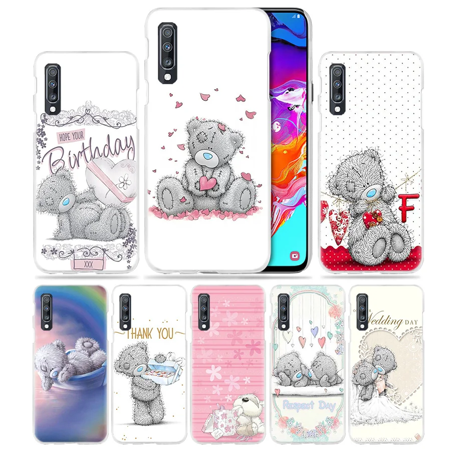 Чехол Teddy Me To You Bear для Samsung Galaxy A50 A70 A20e A40 A30 A20 A10 A31 A21 A9 A7 2018 жесткий прозрачный чехол