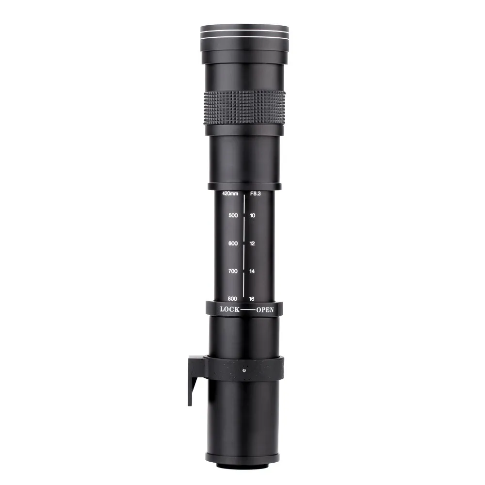 LightdowLightdow 420-800 мм F8.3-16 руководство к телефото зум-объектив+ T2-Nikon Т-образная оправа телескопического Кольцо адаптер для Nikon D5100 D5200 D7100 D3400