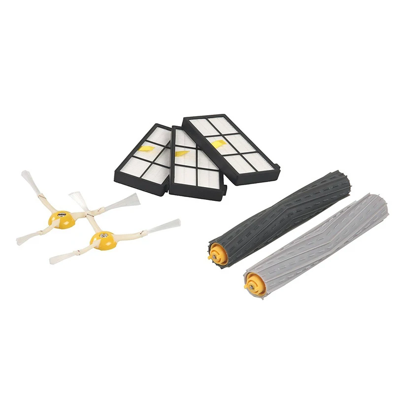 

High Quality 1 set Tangle-Free Debris Extractor Brush +3 Hepa filter +2 side brush for iRobot Roomba 800 900 Series 870 880 980