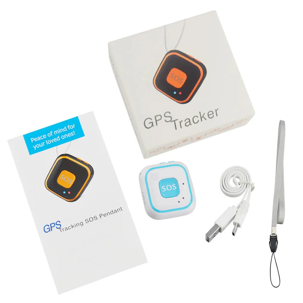 Портативный GPS-трекер для детей/Eldly с ремешком кнопка SOS одной кнопкой осенней