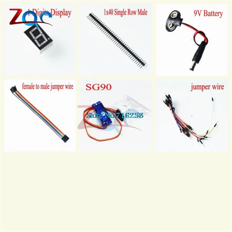 1 set For Arduino UNO R3 Starter Kit Basic Learning Suite Upgraded Stepper Motor LCD1602 LED LCD Jumper Wire ONE | Инструменты