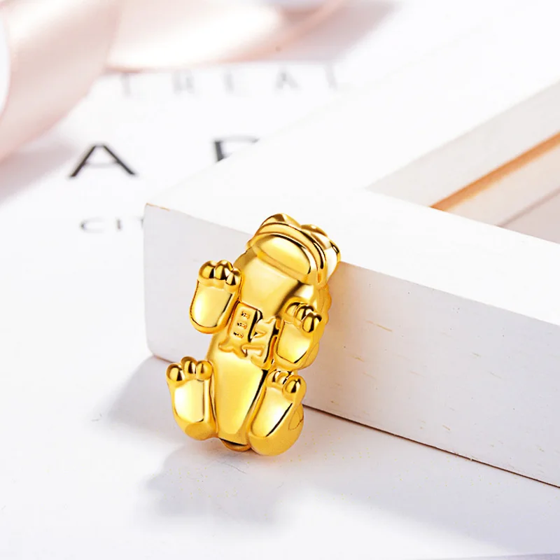 Латунное покрытие ювелирные изделия из 24 каратного золота песчаный золотой