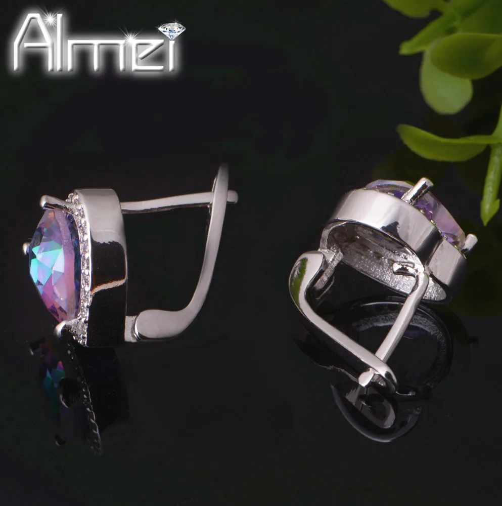 Almei 50% скидка Разноцветные серьги-гвоздики модные маленькие серьги невесты в