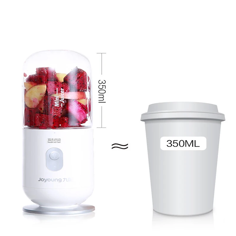 

Joyoug Portable Mini Juicer TRITAN Healthy Material Handheld Juice Maker 350ml USB Charging Home Outdoor Juice Extractor