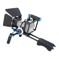 lightdow 4 in 1 dslr rig kit shoulder mount rig m1 matte box f0 follow focusdslr cage for dslr cameras and video camcorders