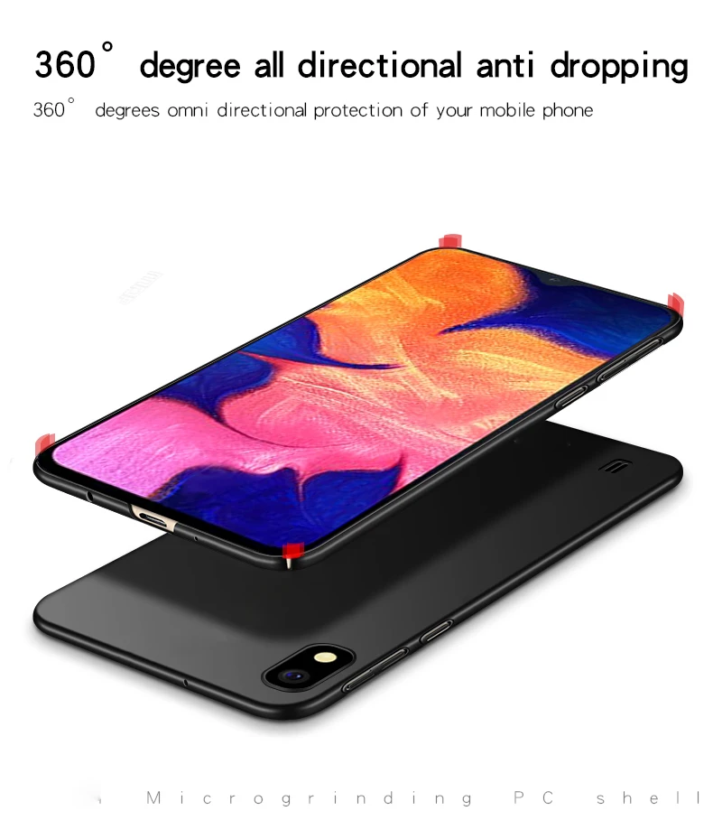 Гладкий Чехол для Samsung Galaxy A10 ультратонкий жесткий защитный чехол-накладка из