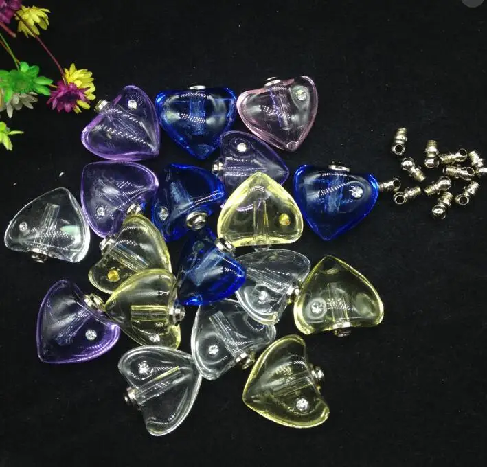 20 шт./лот винтовая крышка Хрустальная подвеска флакон мини для духов стеклянный