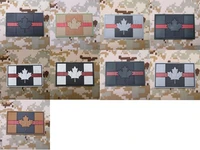 the thin red line canada red maple flag 3d pvc patch