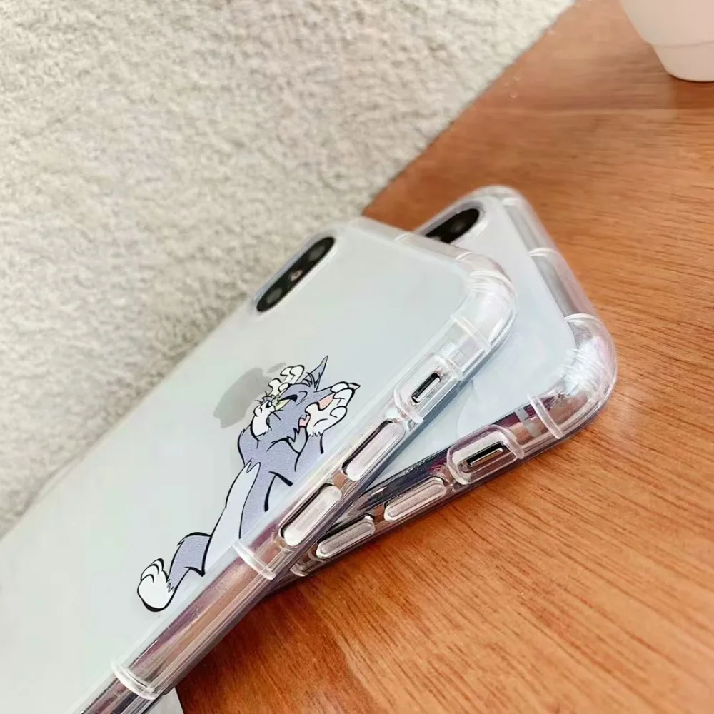 ORYKSZ прозрачный мультфильм мышь ТПУ чехол для телефона iPhone 6 6S 7 8 плюс Чехол X XR XS Max