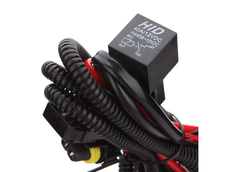 

Car HID Conversion Light Relay Harness single beam relay H1 H3 H7 H8 H11 9005 9006 12V 40A car styling