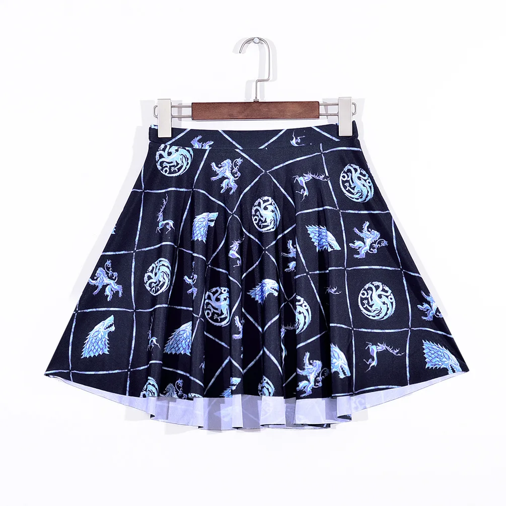 Saia Faldas Mujer Midi Skirt New Summer Europe And The With Same Number Of Hot Printed Digital Palaeontological Skt1107 | Женская одежда