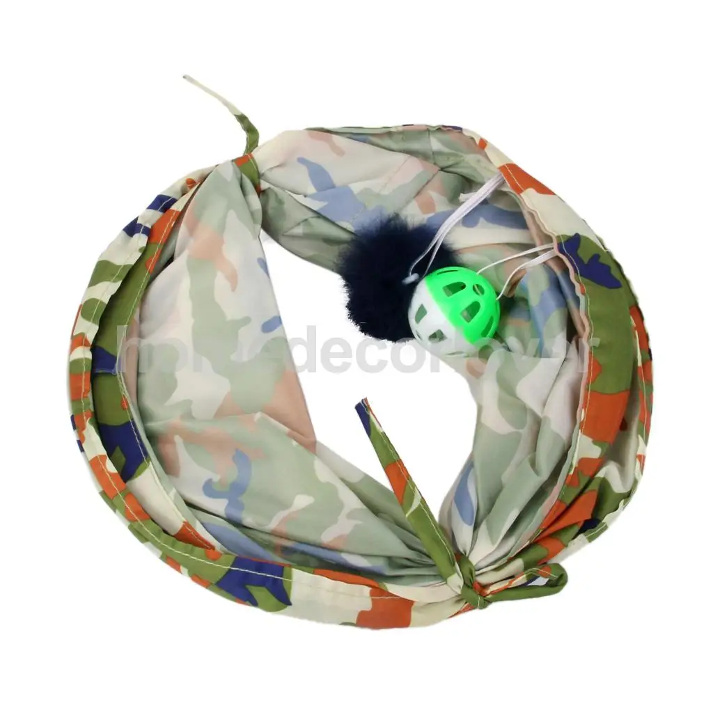 Pop Up Cat Dog Pet Favor Play Tunnel Exercise Activity Toy Camouflage | Дом и сад