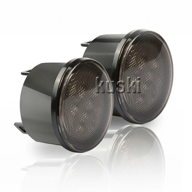 4 шт Черный светодиодный переднее крыло вспышек указатель поворота светильник