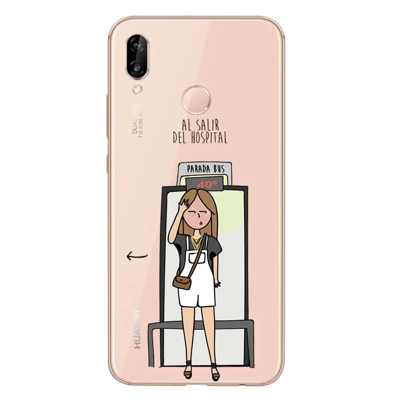TPU Испания милый мультфильм медицина медсестры доктор дантист ТПУ Мягкий силиконовый чехол для huawei P8L P20L P20LITE P30 mate 8 10 mate 20Por RS - Цвет: TPU
