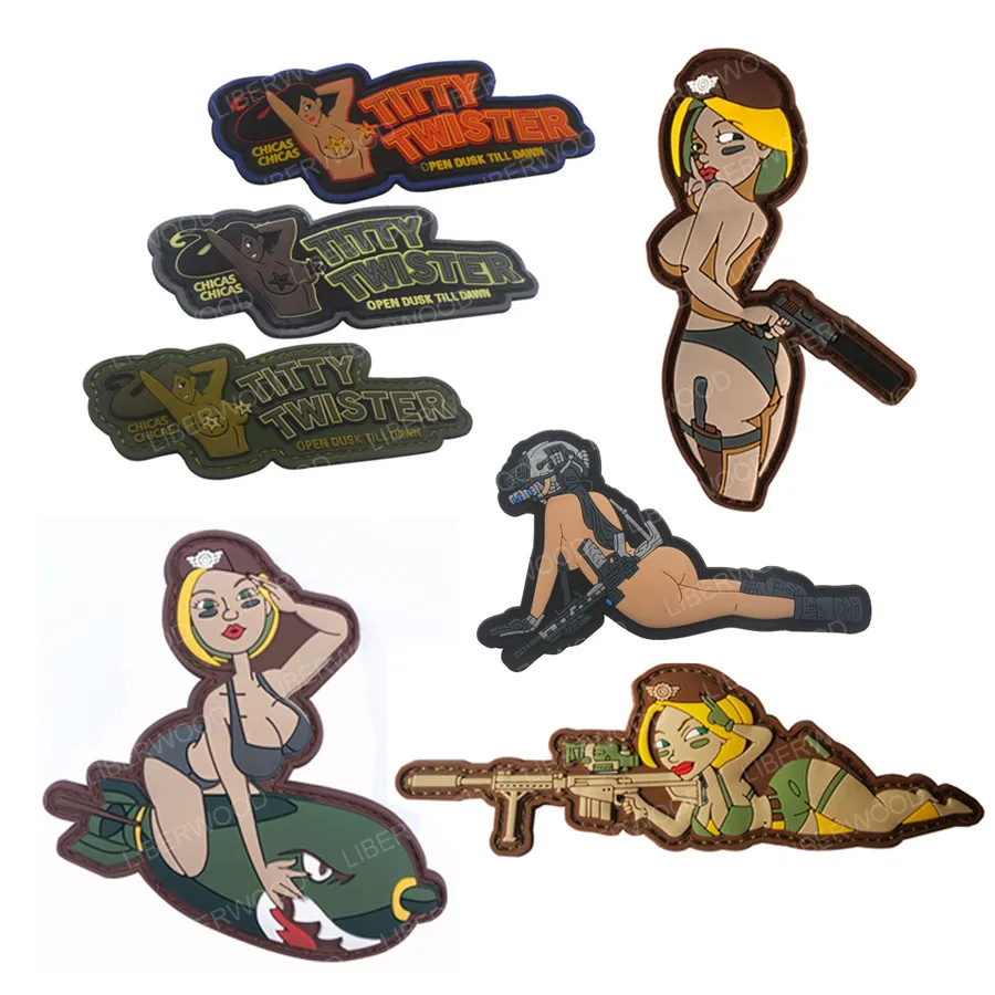Тактический сексуальный специальный Ops Skyler Pinup Pin Up ARMED Girl WW 2 стиль бомба снайперский пистолет 3D ПВХ резиновый, для боевого духа нашивка, значок, аппликация