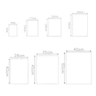 10 шт., матовые прозрачные пластиковые пакеты для хранения