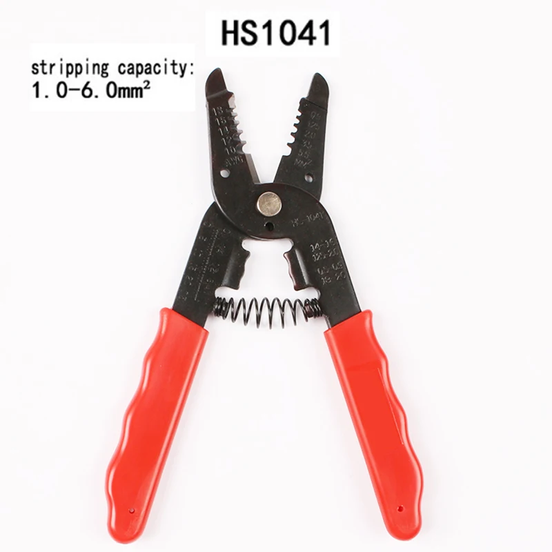 HS-1041 LY-2546B обжимные клещи 2,5/4/6mm2 14-10AWG MC4 pv кабель разъем в комплекте солнечной энергии, HS-D1 зачистки проводов режущие инструменты - Цвет: HS-1041