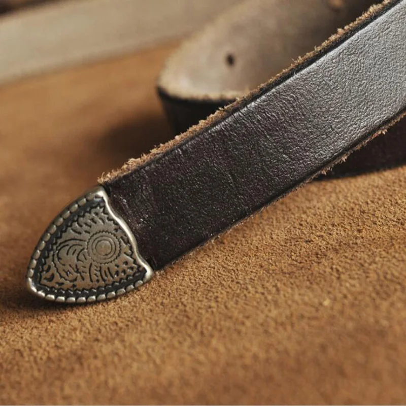 Women Pin Buckle Genuine Leather Belt Vintage Cowskin Skinny Belts Fashion Jeans Dress Strap Waistband Quality Guarantee XKS004