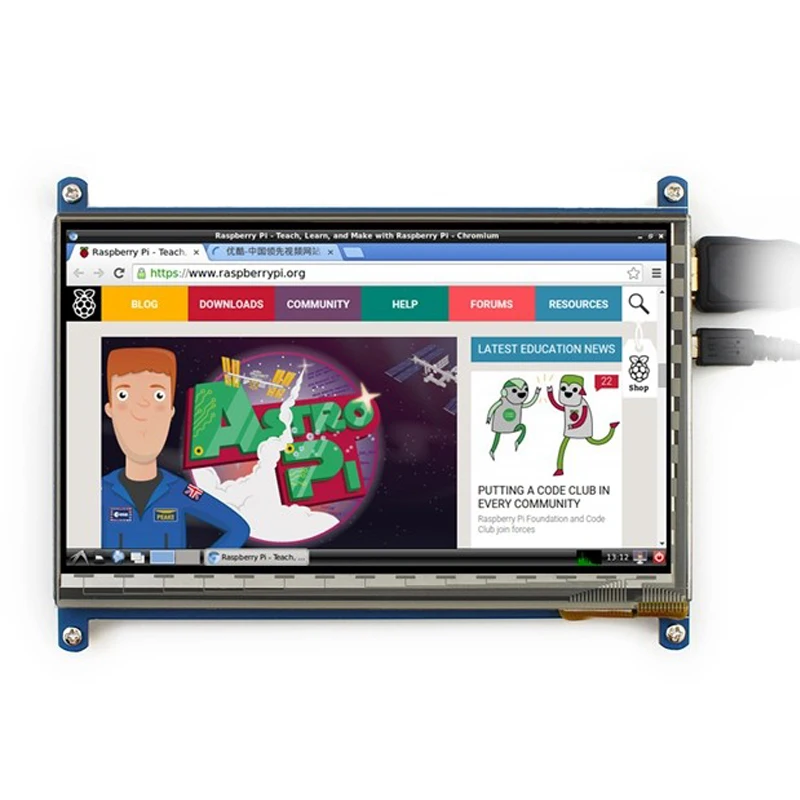 7 дюймовый сенсорный экран Raspberry pi 1024*600 емкостный ЖК HDMI интерфейс поддерживает