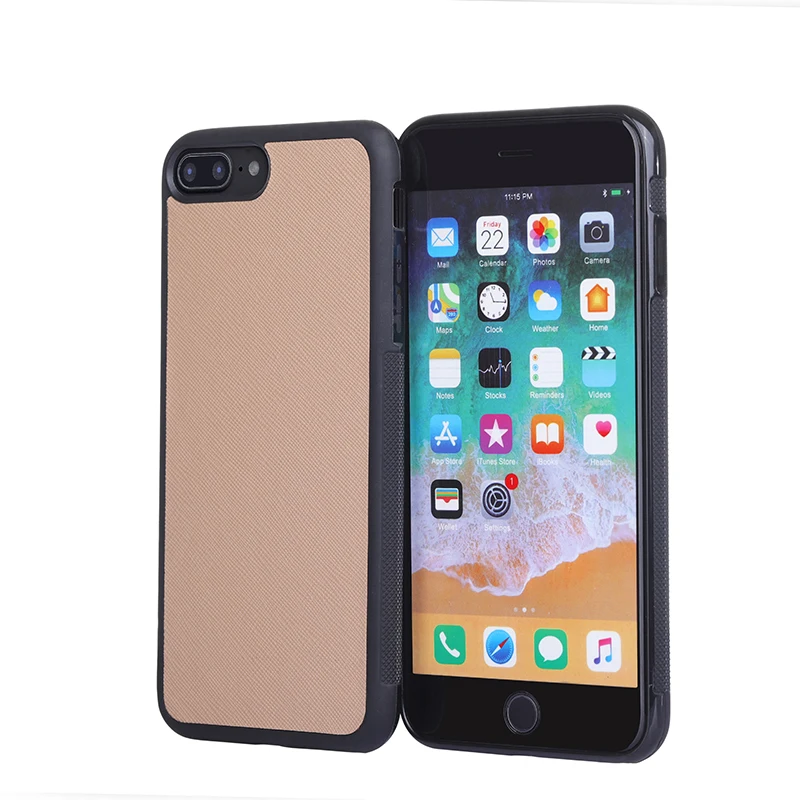 Чехол для Iphone кожаный мужской однограммный чехол с буквами сафьяно женский