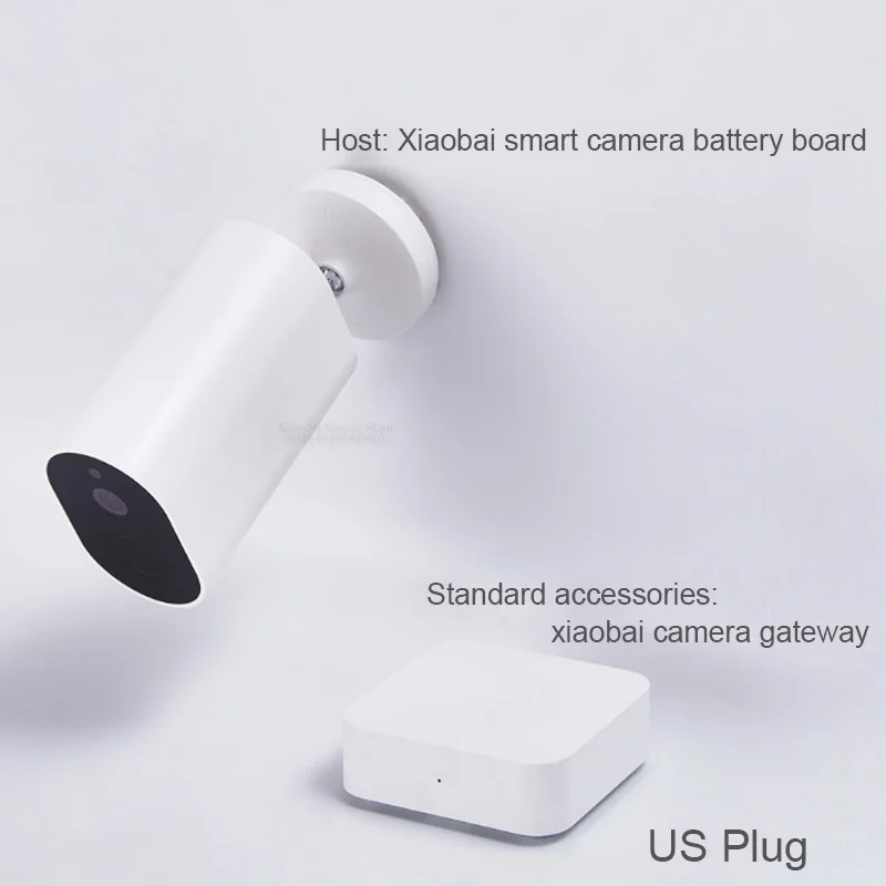 Original Us Xiaomi умная Беспроводная камера 1080P с батарейным шлюзом 120 градусов IP65 водонепроницаемая AI Humanoid Обнаружение работа с приложением mijia - Цвет: Original Us