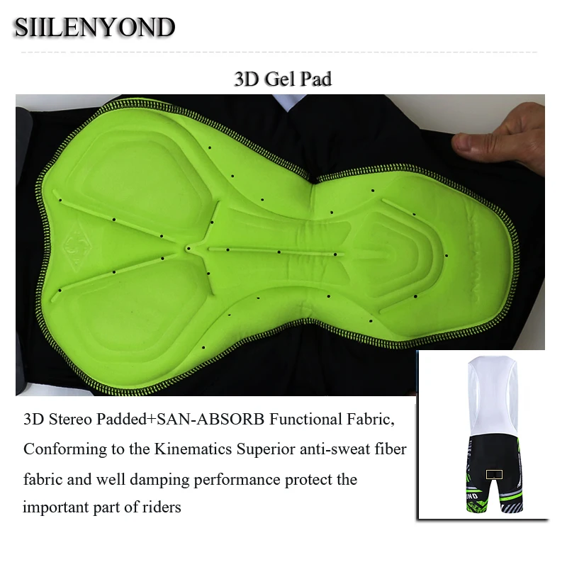 

Siilenyond 2019 Pro Breathable Cycling Tights Quick Dry Cycling Shorts With 3D Gel Pad Mountain Bicycle Shorts For Men