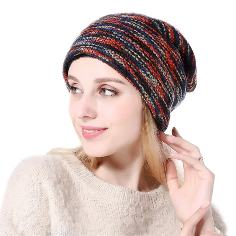 Hami Otwo 2017 модные вязаные Skullies зимние шерстяные женские теплые шапочки simier шапки