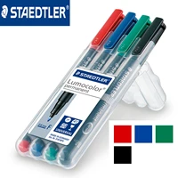 staedtler 318 wp4 lumocolor permanent marker pen fine point 0 6mm universal pens paint writing for cd paper wood multipurpose
