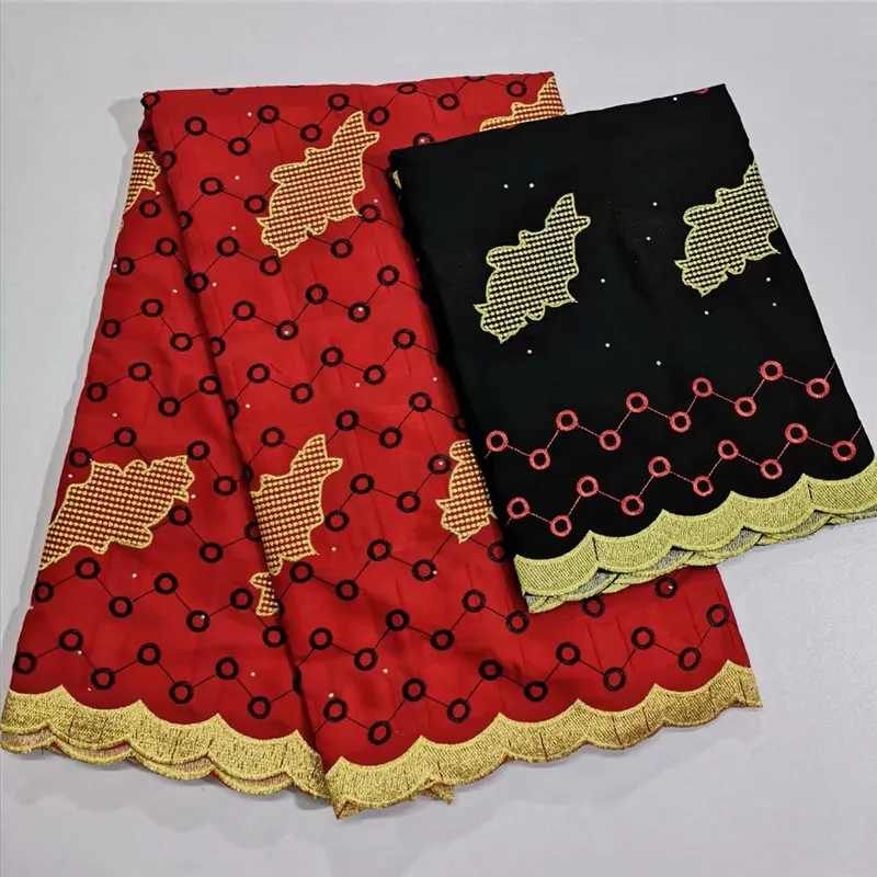 Big African Swiss Voile Lace High Quality Cotton Material Latest Fabric With Stones yc-2373 | Дом и сад