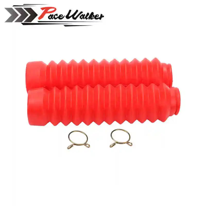 1 пара резиновая черный Универсальный мотоциклов Вилка Gaiter Обложка шок Ботинки