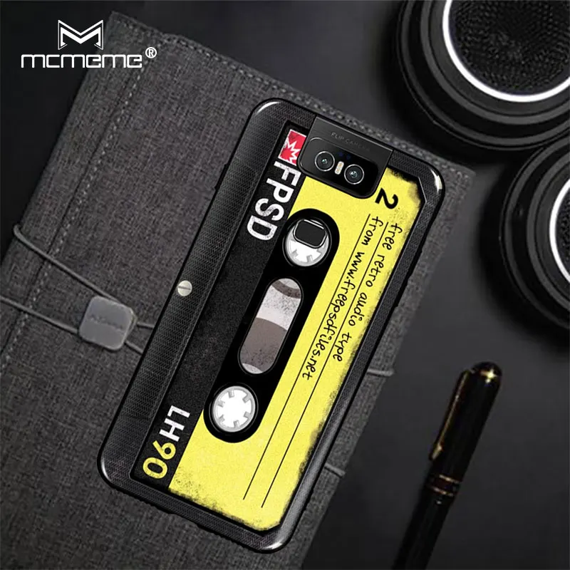 For Asus ZenFone 6 2019 ZS630kl case Retro Camera Cassette Tapes pattern Silicone Soft TPU Cover 6Z Cases |