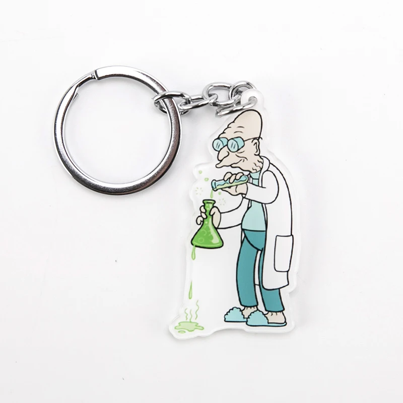 Futurama Philip J. Fry брелок ТВ шоу брелки Бендер изгиб Rodriguez милый мультфильм акриловые брелки для мужчин женщин безделушки