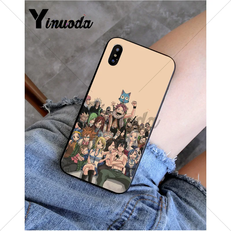 A6 Yinuoda Аниме Манга Сказочный хвост клиент высокий чехол для телефона для Apple iPhone 8 7 6 6S Plus X XS MAX 5 5S SE XR 11 11pro 11promax - Цвет: A6