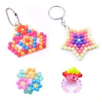 children diy toys educational magic water glue bead puzzle decoration pendant ring for kids girls gift