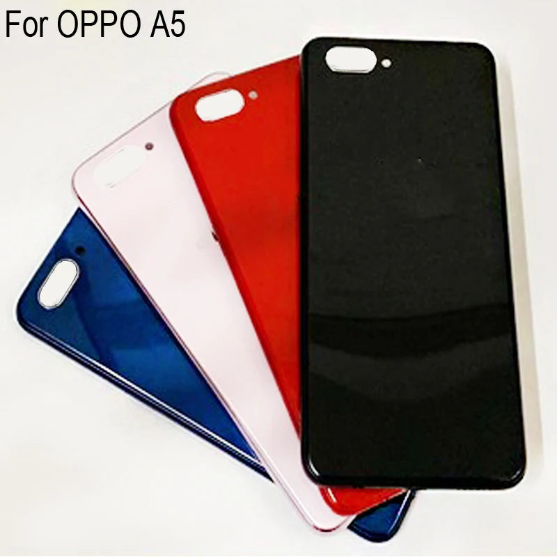 100% новая задняя крышка аккумулятора корпус двери для OPPO A5 a5 A 5 запасные части OPPOA5 |