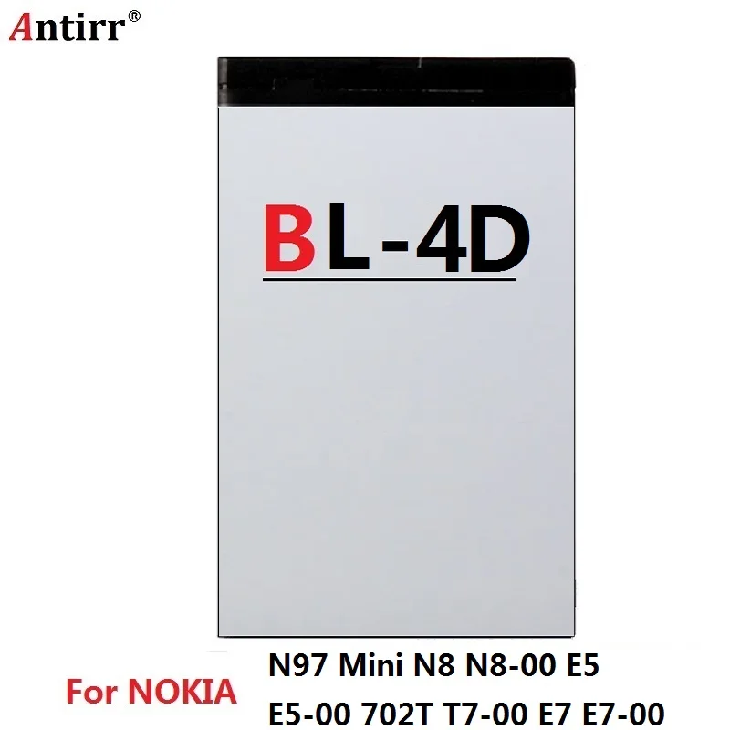 Для Nokia BL 4D phone battery для N97 Mini N8 00 E5 702T T7 E7 BL4D 1200mAh Бесплатная доставка|Аккумуляторы