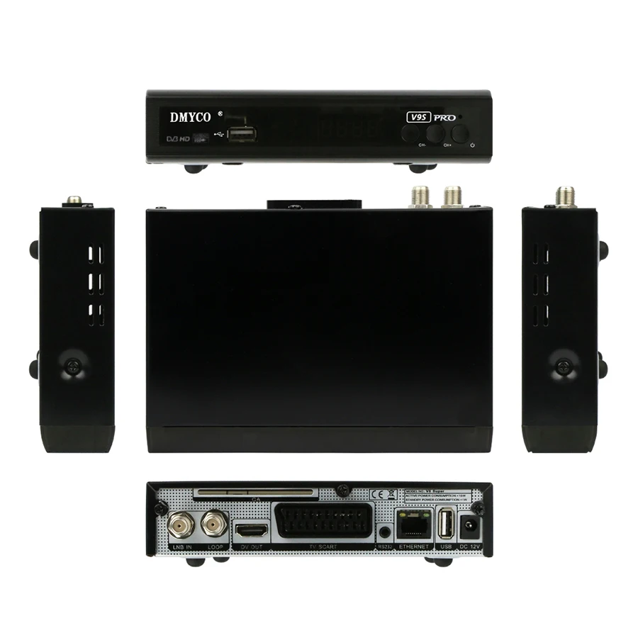 Original Satellite TV Receiver Decoder Full HD DVB-S2 Support 7 Cable Europe Spain Poland Powervu PVR YouTube Receptor +USB WIFI |
