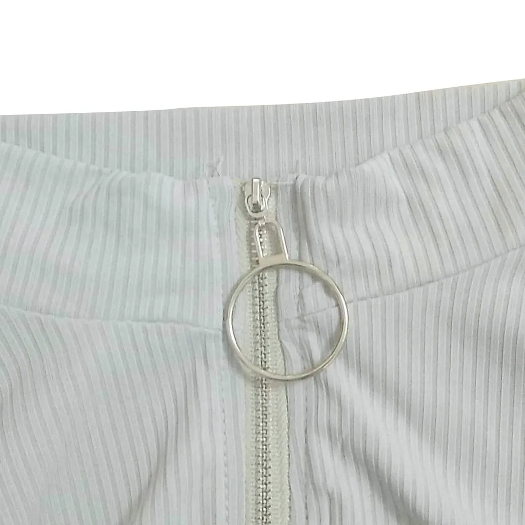 Ropa mujer Verano,, женские летние сексуальные топы с v-образным вырезом, одноцветные Топы с коротким рукавом, Polera Mujer, футболка, зарубежный эстетический топ на молнии