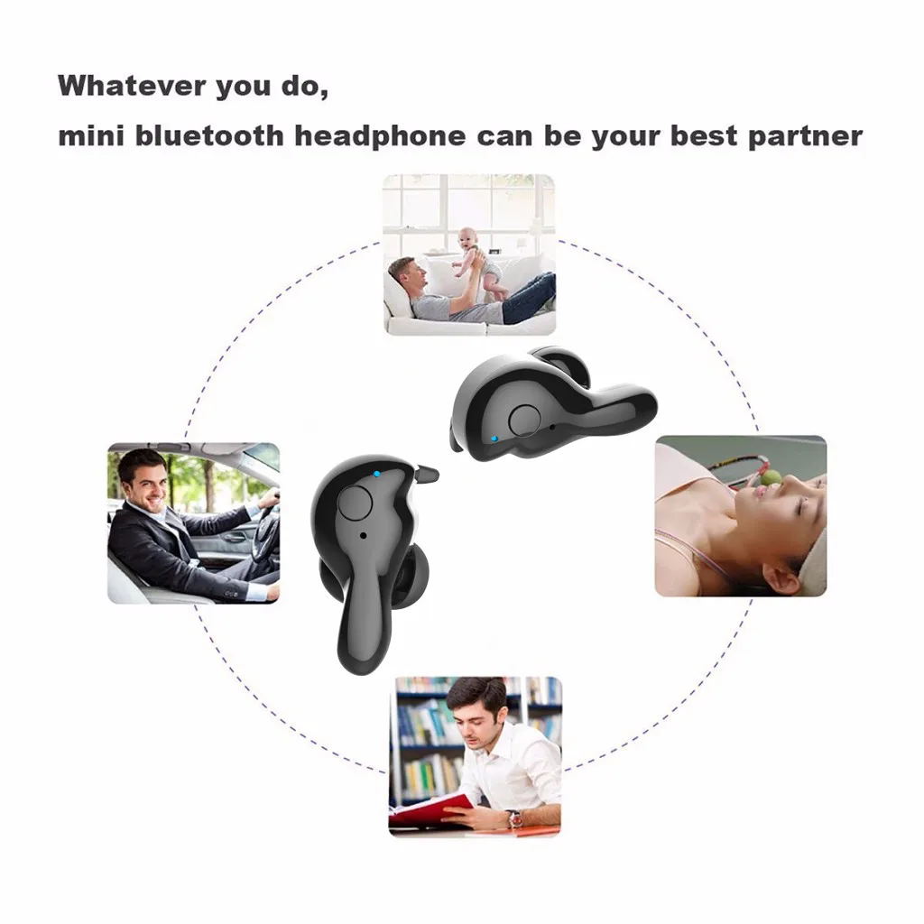 EPULA Модный черный дизайн 2019 новые беспроводные наушники Twins Bluetooth 5 0 гарнитура Super