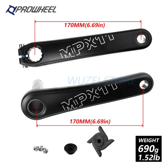 Crank 170mm 170/175 мм Mtb обработки колесо зуб/30/32/34/36/38 T 7075 ЧПУ Алюминиевый узкие Ширина корона для Gxp модными принтами Xo Xx1 X9 X01 - Цвет: Crank 170mm