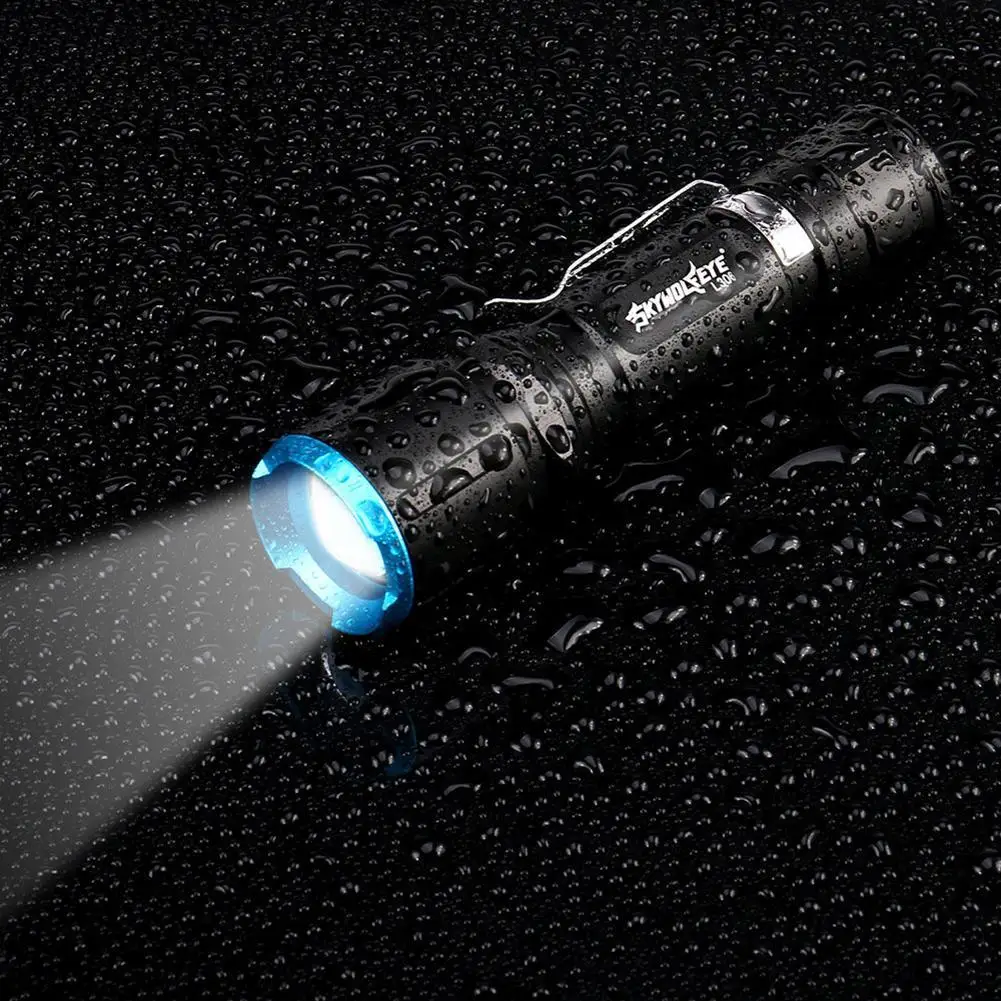 Skywolfeye светодиодный фонарик водонепроницаемый 2000LM T6 лампа телескопическая USB