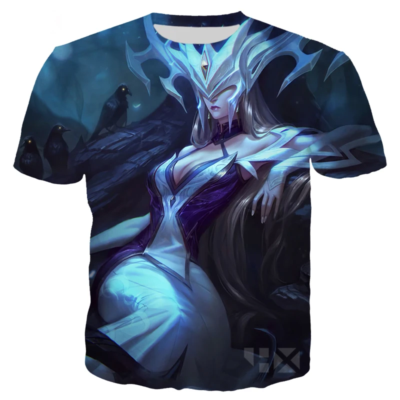 T Shirt 15 Игры Лига Легенд Футболка Мужская/женская одежда 3D принт герой кожи футболки Повседневный стиль Уличная Топы пуловер T96 - Цвет: T Shirt 15