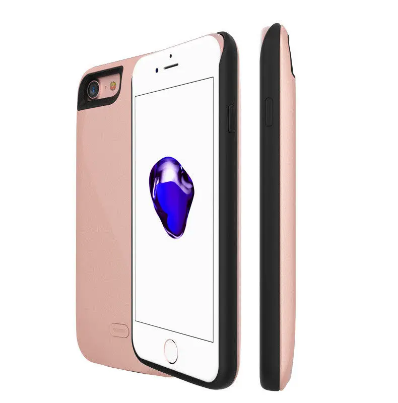 Rose Gold 7 8 Чехол для iPhone 7/8, 5200 мА/ч, портативное Внешнее зарядное устройство, чехол для iPhone 7 8, запасное зарядное устройство - Цвет: Rose Gold 7 8