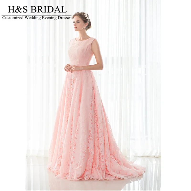 Женское вечернее платье до пола H &amp S розовое кружевное невесты длинное 2020 |