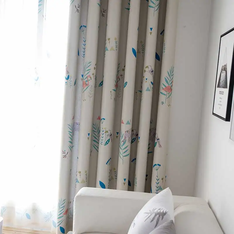 Шторы блэкаут для спальни короткие римские синие занавески дверей кухни