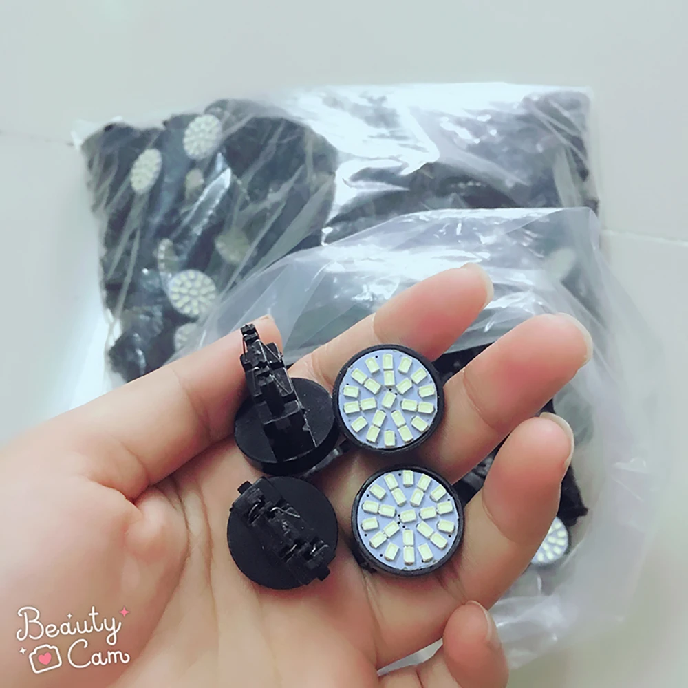 100 шт. 3020 1206 22 SMD светодиодные лампы 1156 BA15S 1157 BAY15D T20 3156 3157 7440 7443 автомобильный