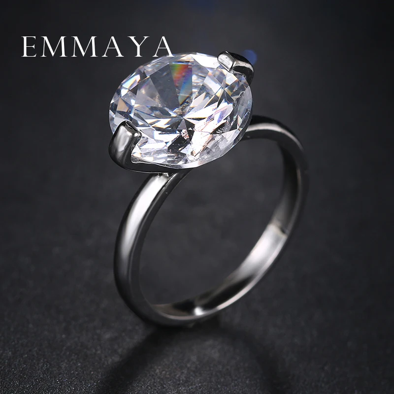 Emmaya оптовая продажа обручальное кольцо с двумя зубцами ювелирные изделия AAA