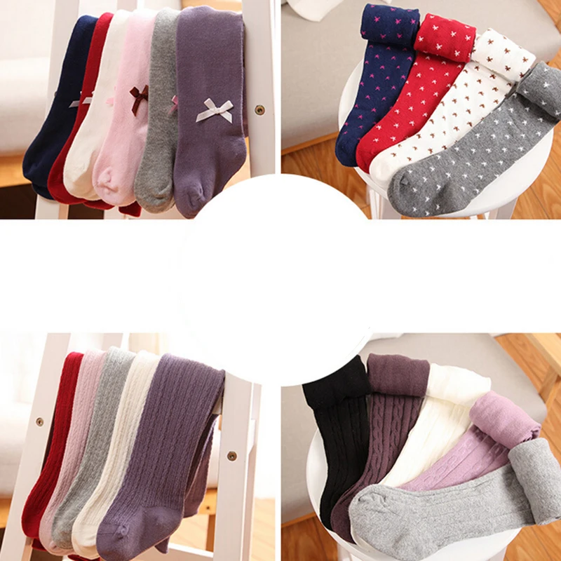 Новинка колготки для младенцев милые хлопковые чулки девочек сезон весна-осень