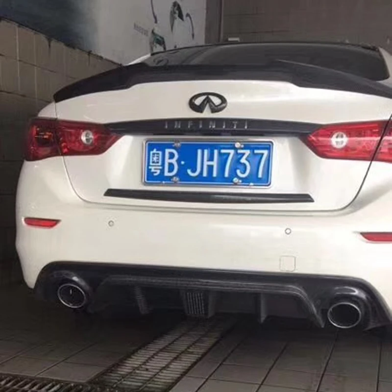 Спойлер M4 для Infiniti Q50 Q50S спойлер из углеродного волокна в стиле 2015 2017 с крышкой