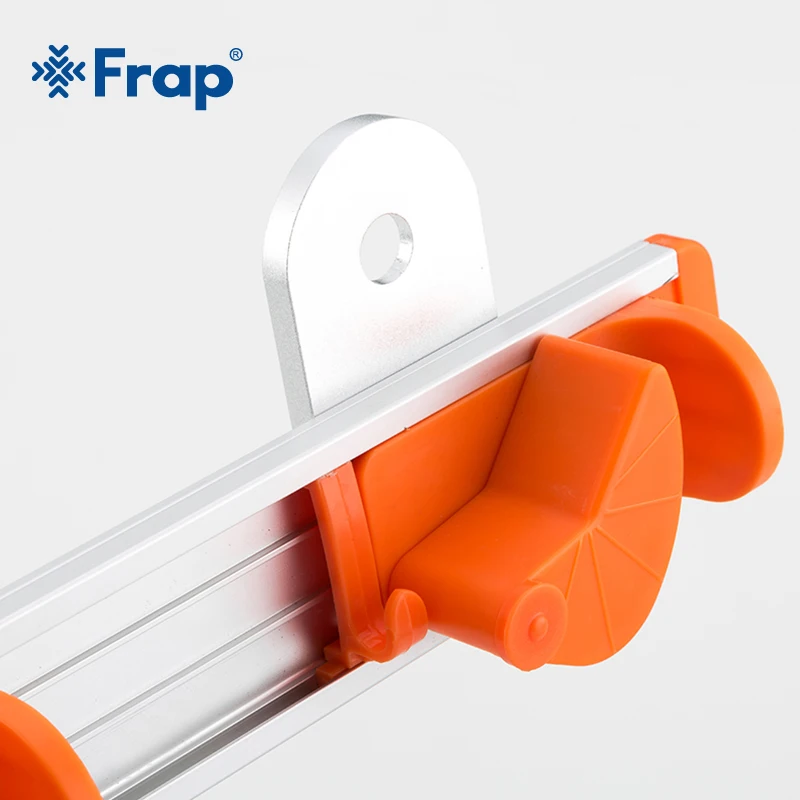 Алюминиевый держатель для хранения в ванной комнате Frap настенный на полке швабры